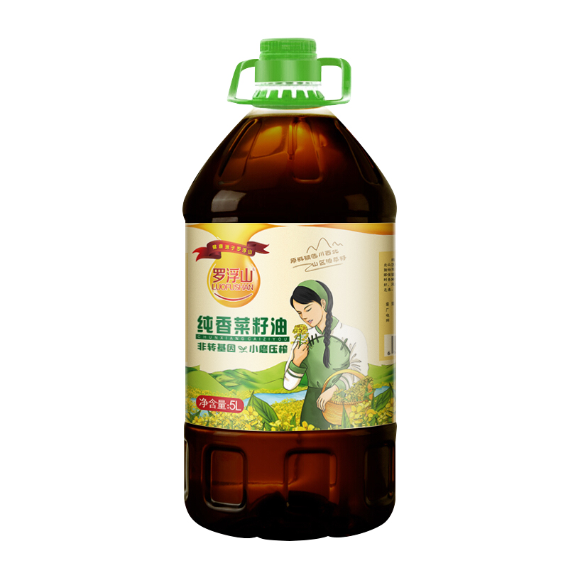羅浮山純香菜籽油 5L